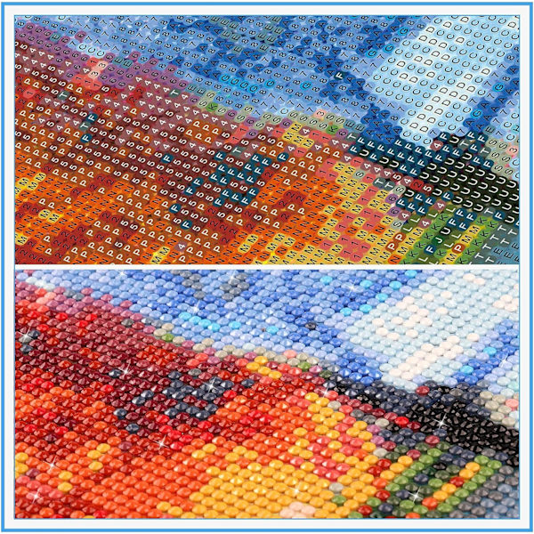 30 x 40 cm, Exotisk frukt Diamantmålning Broderi Diamant Pe