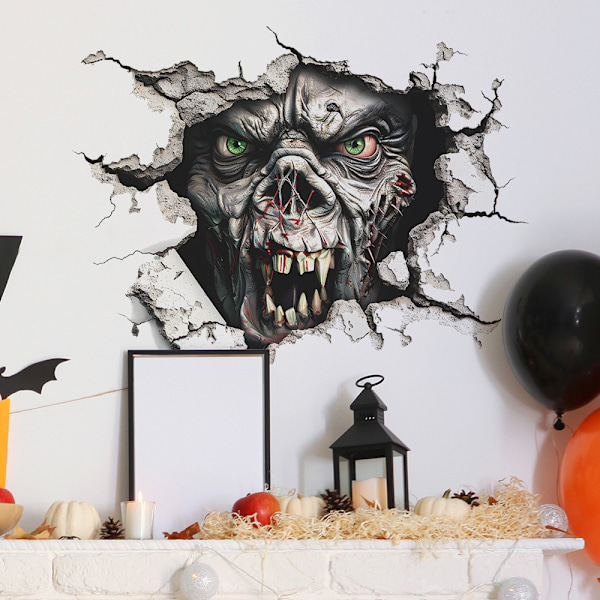 Halloween skrekkmonster soverom stue bakgrunn dekorasjon vegg klistremerker