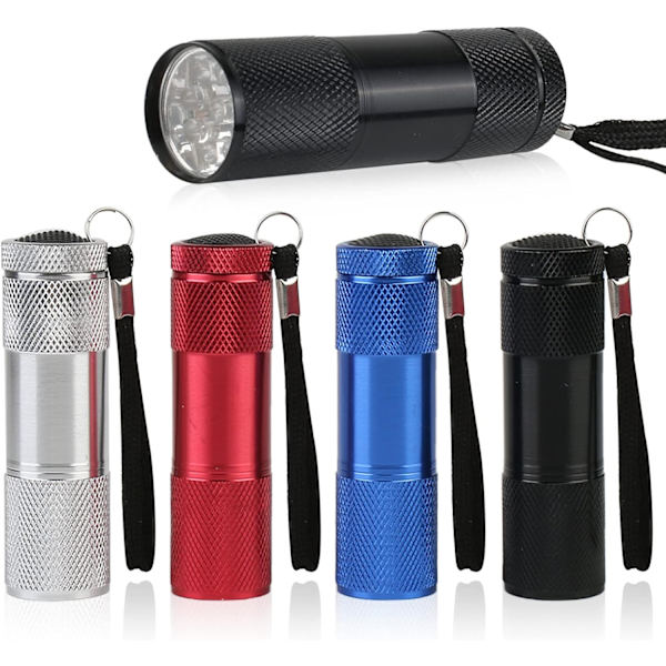Mini lommelykt: 8 stk LED lommelykt for barns bursdag