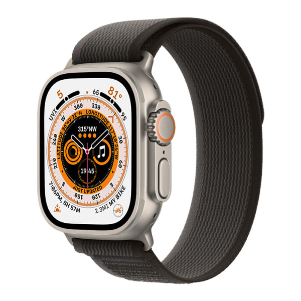 Gris Orange Armband boucle Trail-kompatibel med Apple Watch 3
