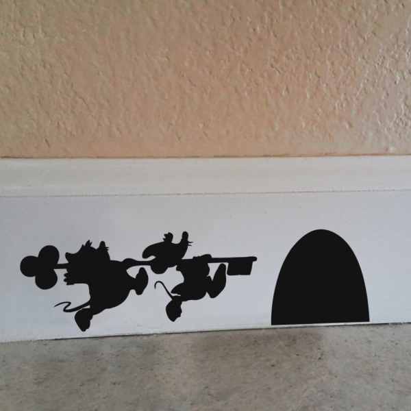 (20 x 7 cm) Vinylväggklistermärke för mushusdesign