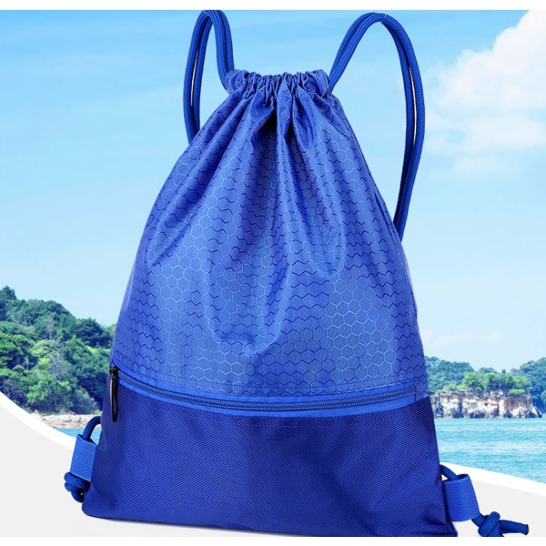 Sports Drawstring Bag, Vandtæt Foldbar Unisex Drawstring Back