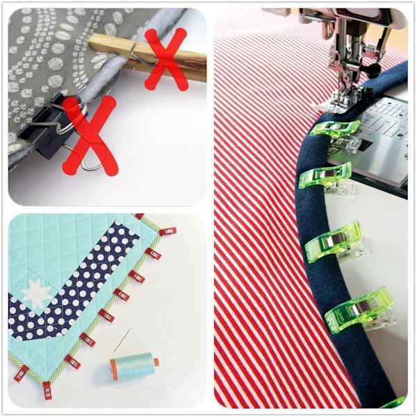 Paketet med 60 st Clips 3,3 * 1,8 * 1,5 cm Plast för Bindning