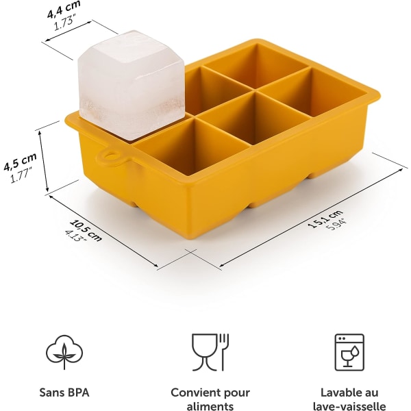 XXL Isbitbrickor - 6 XXL Isbitar Per Bricka (12 Isbitar)