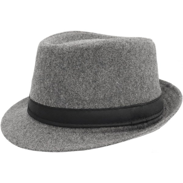 Herre Fedora Trilby Hatte Short Rim Bowler Hat Jazz Panama Cap Vintage Gentleman Hat