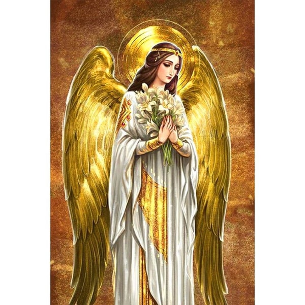 (30x40cm)Angel Our Lady DIY 5D diamond painting efter nummer Ki