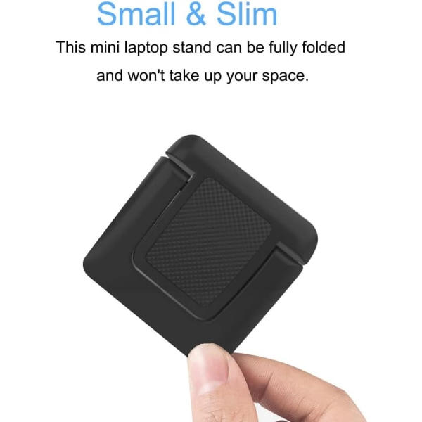 2 st Mini Laptop Stativ Osynlig Dator Tangentbordshållare Ergonomisk ABS Bärbar Stativ Fol