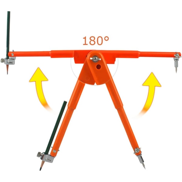 (25x90cm)Professionell träbearbetningskompass med vinge och pennhållare, stor kompass för G