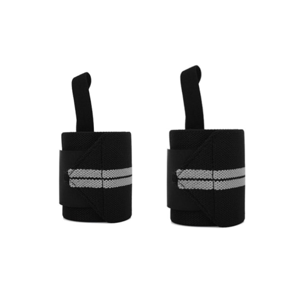 (svart med grå) 1 st Wrist Wraps Support Band for Weightlifti