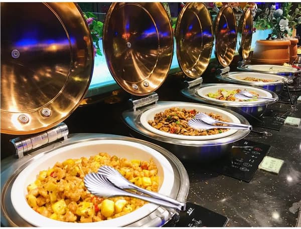 23cm Buffet Salat Serveringstænger Catering Chef Mad Salat BBQ Serveringsredskaber, Sæt af 2 (rustfrit stål) (Rustfrit Stål)