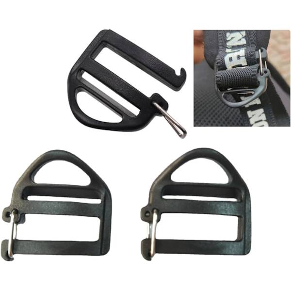 3,5×3,5×0,5 cm 8 Pak Webbing Hæklykke 25 mm 1'' Rem Spænde med Åben Lås Ende Spændeforbindelse Glide Spænder Ladde