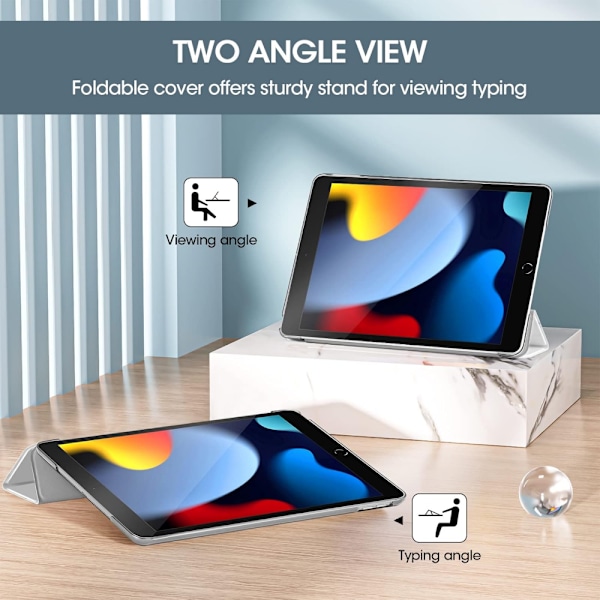 Fodral för iPad 10.2 Fodral iPad Cover 7:e/8:e/9:e Generationen Marmor