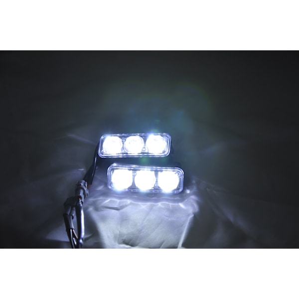 1 stk. Dc12v Høj 3led Arbejdslys Bil Drl Kørelys Drl Dagtimer