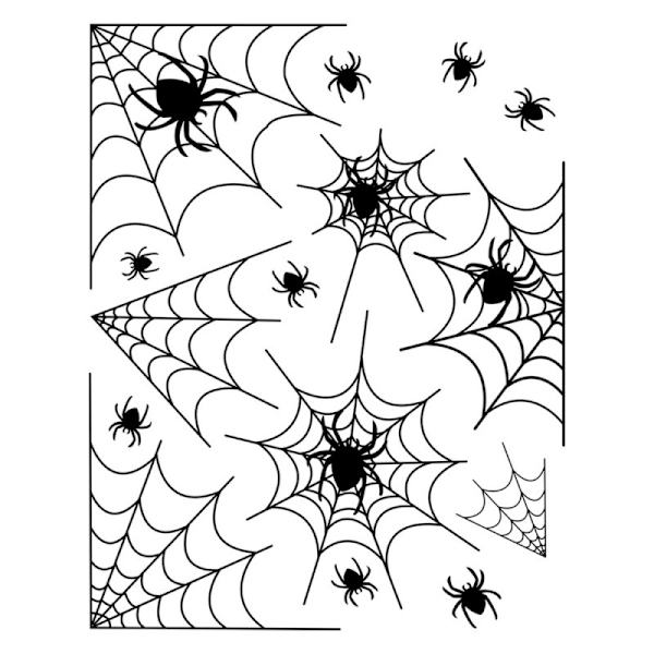 Halloween Spinn og Edderkopp Vindu Klistremerker 5 Stykker