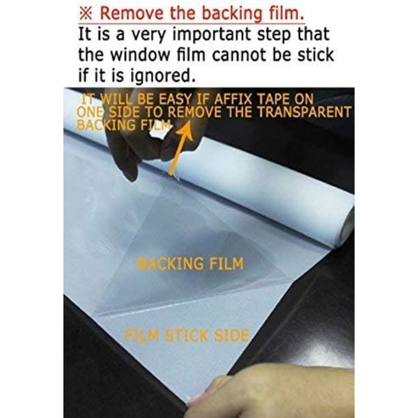 (45cm x 200cm) Opak Fönsterfilm Sekretess Fönsterfilm Dekorativ