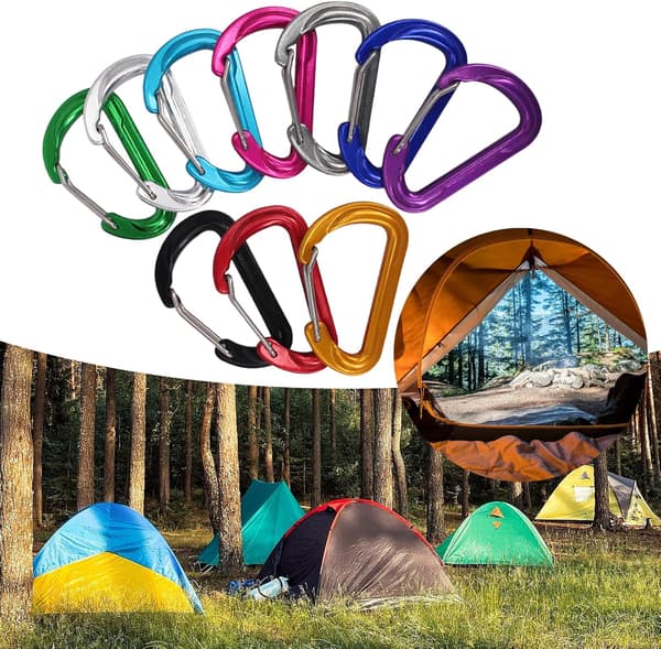 Fjäderkarbinhakar, Litet Bergsklättringsspänne, D-formad Krok, Klätterkarbinhake