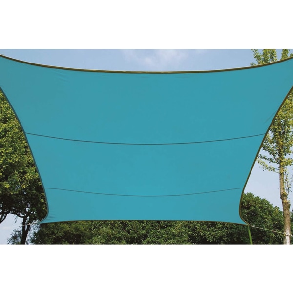 Solseil, Vannbestandig, 2 x 3 m, Polyester, rektangulær, Sky