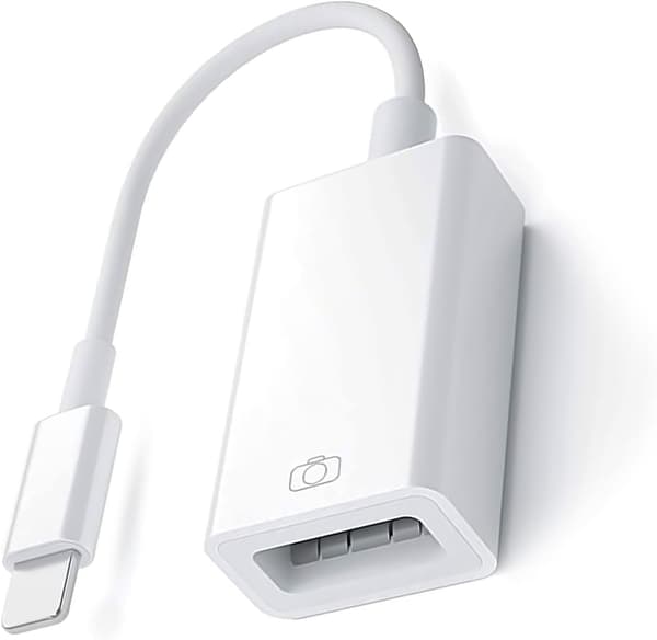 USB-sovitin iPhonelle USB iOS OTG -kaapeli iPhonelle iPadille, USB-kamera-adapteri iPhonelle, tukee