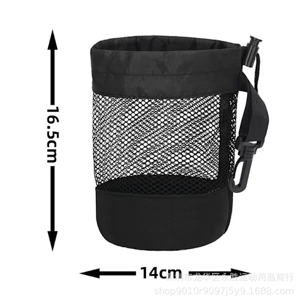 2 stk. Golfbolde Opbevaringspose Golfpose Tasker Nylon Mesh Golfboldtasker Golfboldpose Snøre Golf Tees Pose Taske