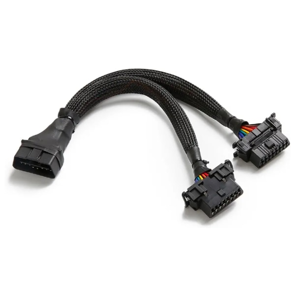 OBD II ODB2 Splitter 16-stifts förlängningskabeladapter，One Poin