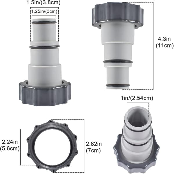 Pool slangadapter A, 2 stycken Intex pool adapter A, ersätt