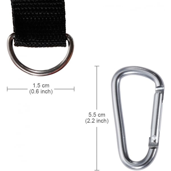 Organizerpose med klesklyper til klesvask, klesklypepose til utendørs og innendørs bruk 2 x Carabiner