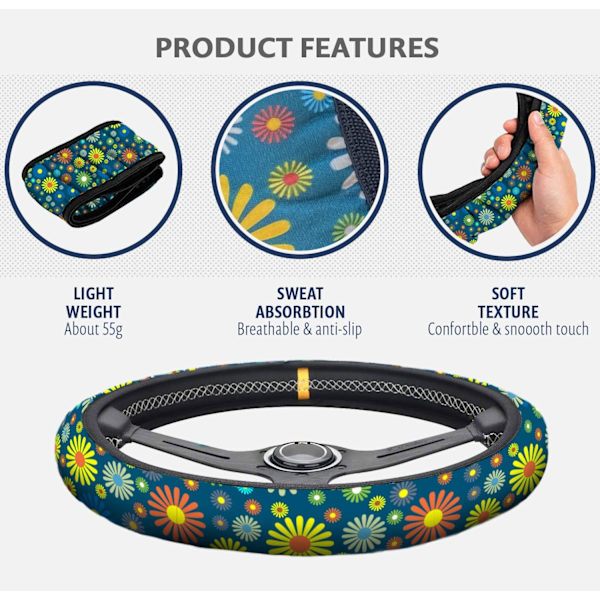 4 st Hippie Rattmuff, 15 tum Bilskydd