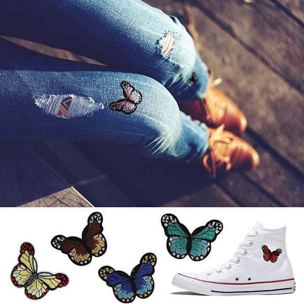 MH-24 st Butterfly Broderi Butterfly Strykjärn-på Patch Butterf