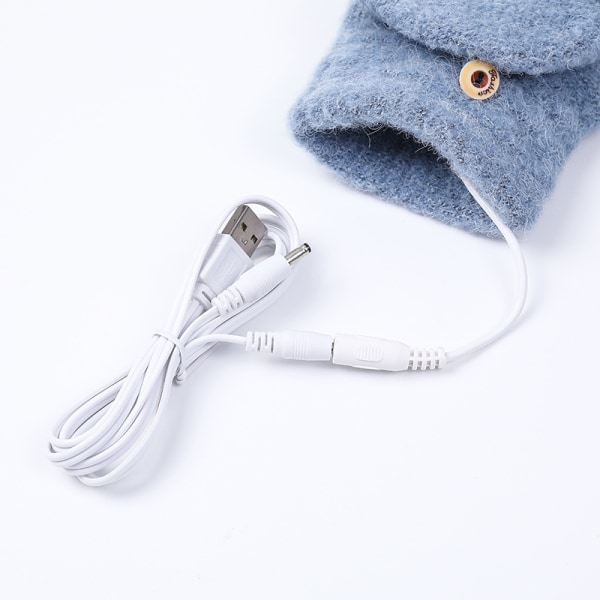 USB-oppvarmede hansker for kvinner og menn Votter Vinter Hender Varme Lapt