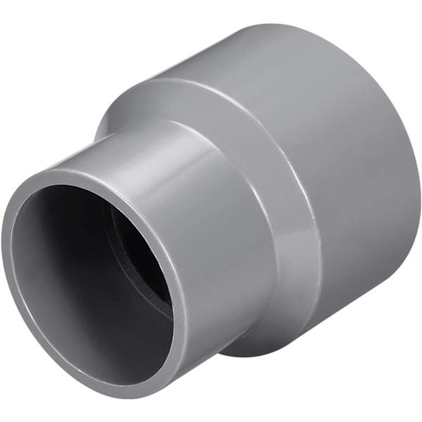 PVC Reducer Fitting Hub - 50mm x 63mm - Rørfitting Adapter - Grå - Rørreducer - Rørfitting til Vandforsyning C