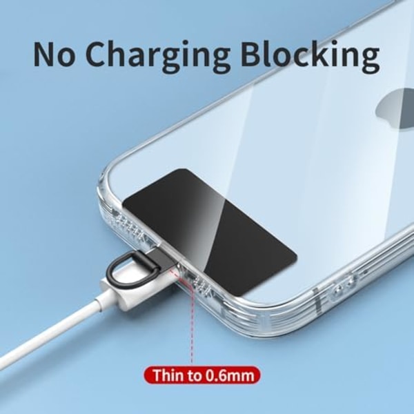 47x20mm Metallisk Telefonfäste för iPhone, Mobiltelefonhalsbandspatch, Telefonrem Ersättningsdel för Alla Fullt Telefonfodral