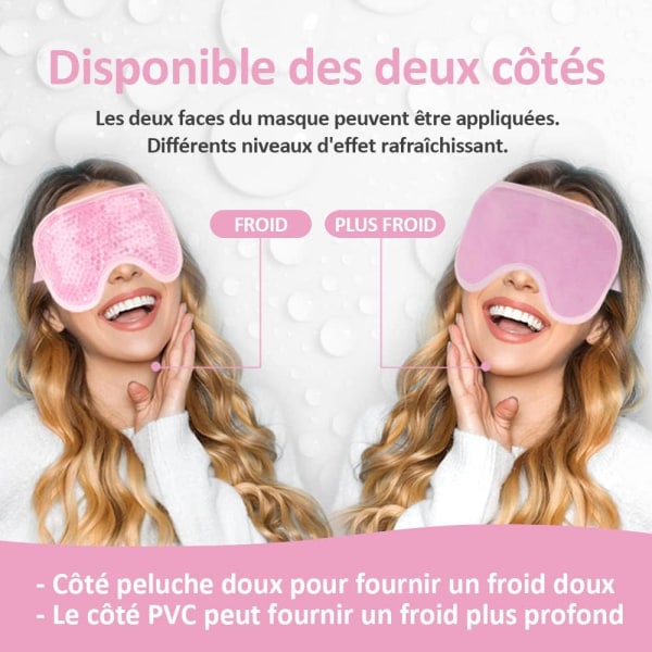 Masque Yeux Froid, Masque Des Yeux Gel Gonflés, Cernes, Migrän
