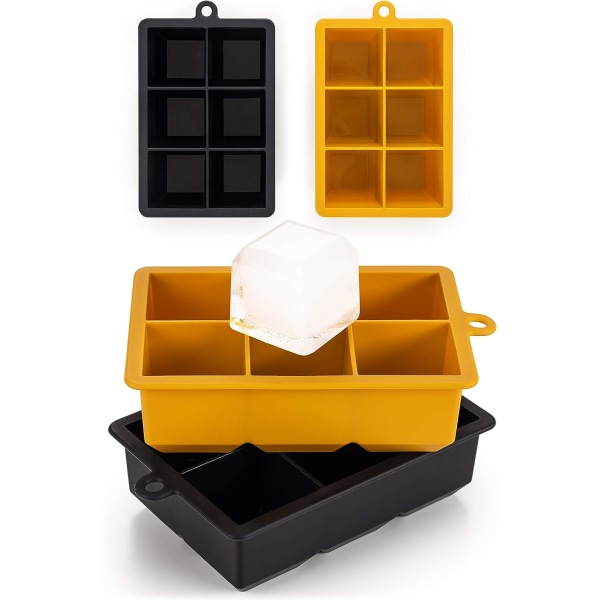 XXL Isbitbrickor - 6 XXL Isbitar Per Bricka (12 Isbitar)