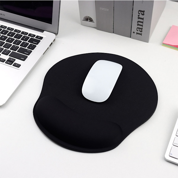 2-pack Musmatta, ergonomisk musmatta, gelmusmatta med handledsstöd, smärtlindrande musmatta med