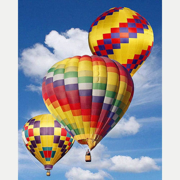 Heta luftballong 5D diamantmålning 30x40cm (stil 9)