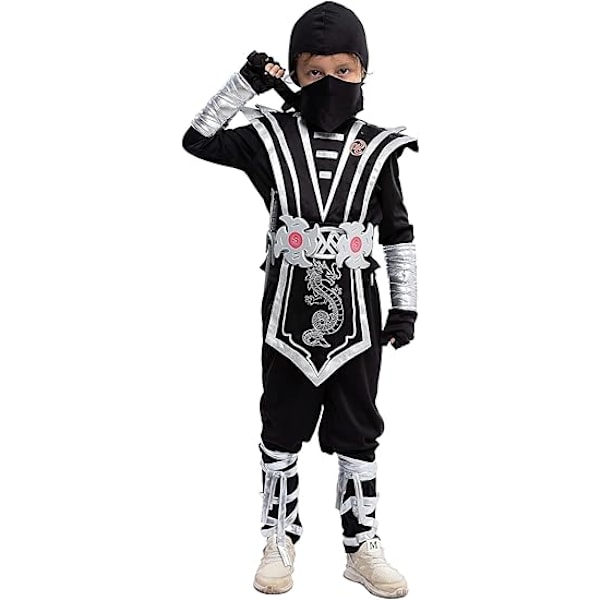 1 st Ghost Creations Barnkostym för barn, Pojkar Ninja Kung Fu Kostym Halloween Dres L