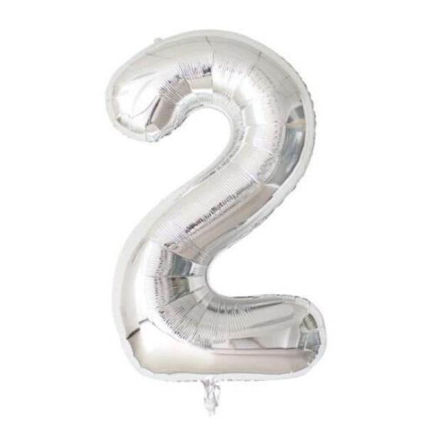 Numbers 2 - dyrehodeballongsett med dyretema for barn