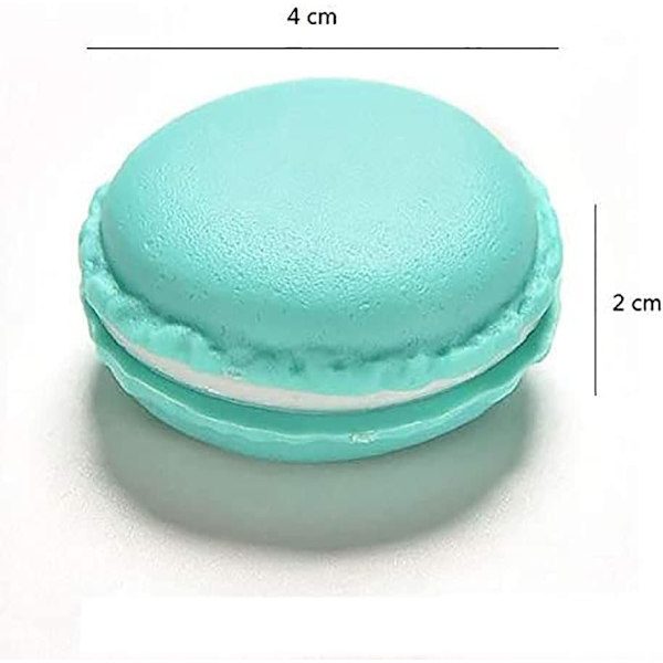 Macaron Box, 6 st färgglada smyckeskrin Mini förvaring Smycken Stora