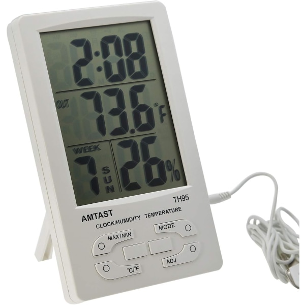 Indendørs og udendørs digitale termometre Hygrometre Fugtighed