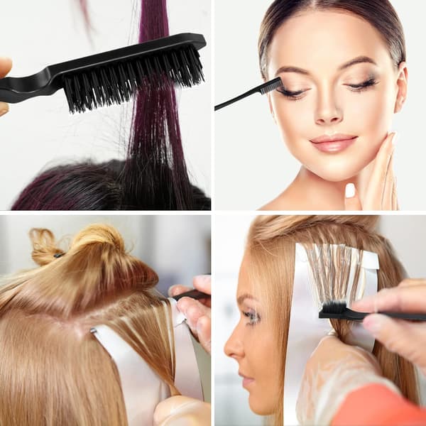 3-delt sett med hårbørste, dobbeltsidig kam, P