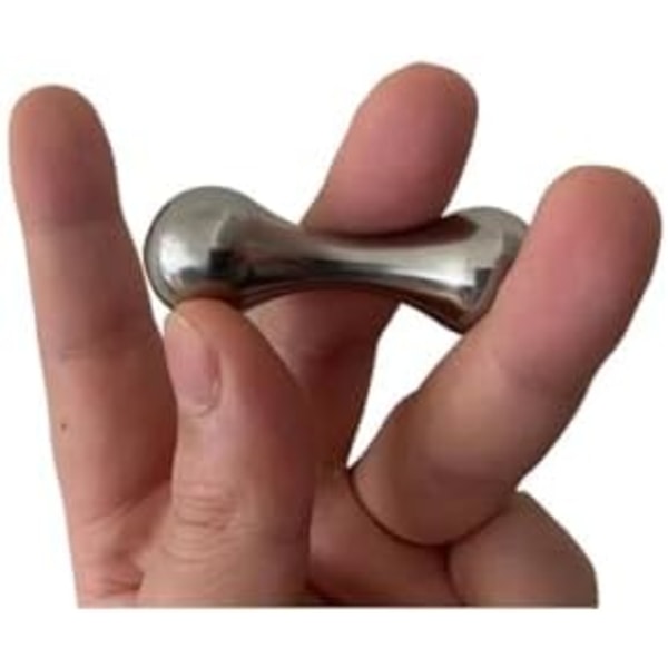 6x2cm Knuckle Fidget Legetøj - Færdighedslegetøj - Titanium Legetøj (Titanium sølvfarve)