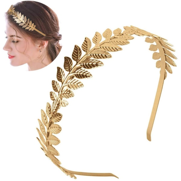Gylden laurbærkrans, græsk romersk hovedbeklædning hårkrone kvinder