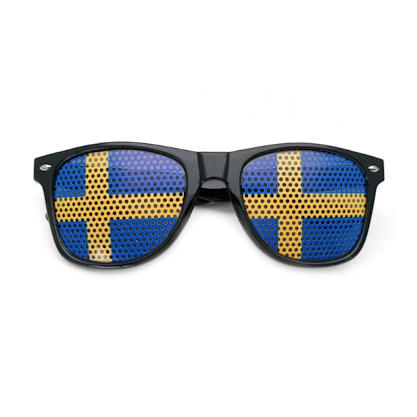 Olympic Games-Sweden Supporter Kit, 2 Pieces Blue White Red Glasses, France Supporter Sunglasses Fan