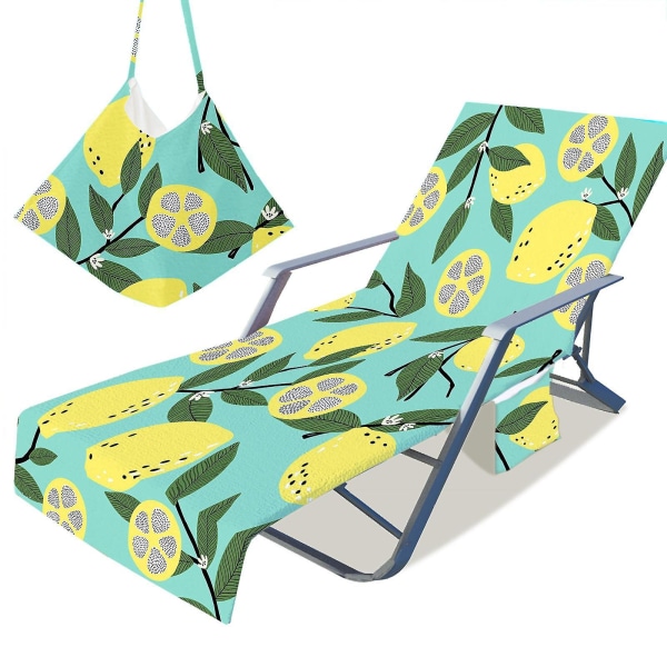 Fashion Printing Summer Lounge Chair Cover för solbad med