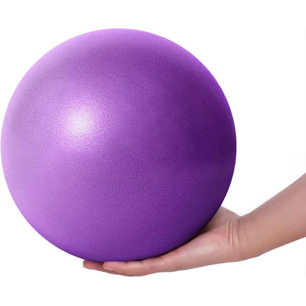 25 cm mjuk pilatesboll/liten träningsboll - miniyogaboll, coreboll, balettboll, liten ex Purple