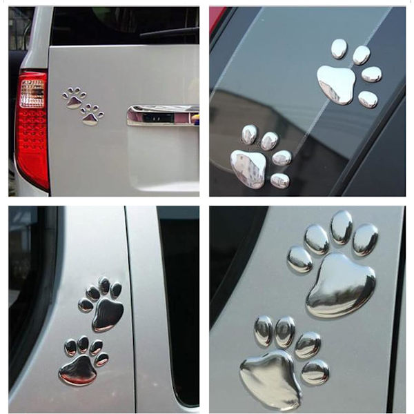 12-pack bilstickers (silver)