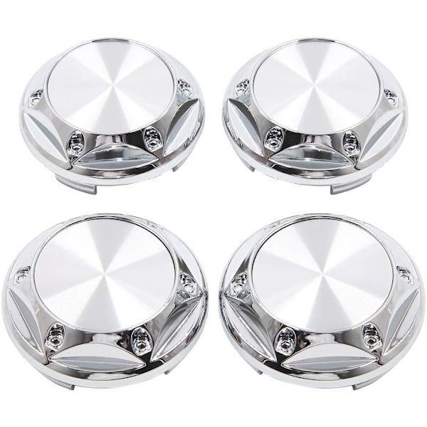 4 st 68 mm diameter 4 clips däckcenter hjulbilsnavkapselskydd silverton