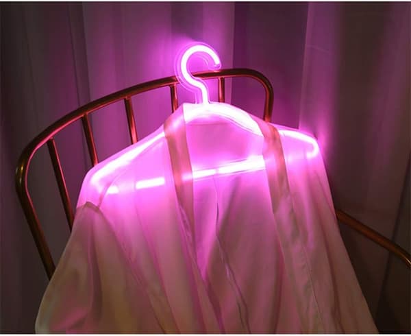 1 kpl Neonvalot, LED-vaateripustin Neonvalo USB-virta