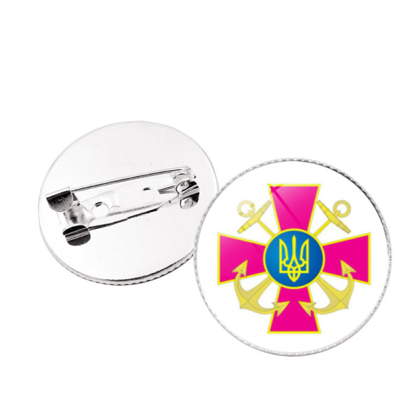 Ukrainsk fredsmärke, diameter 25 mm (stil 8)