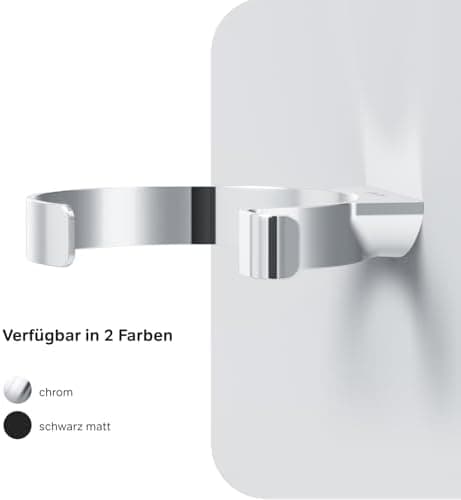 3,5x3,2x11cm Hårtørrerholder i rustfrit stål, krom hårtørrerstand